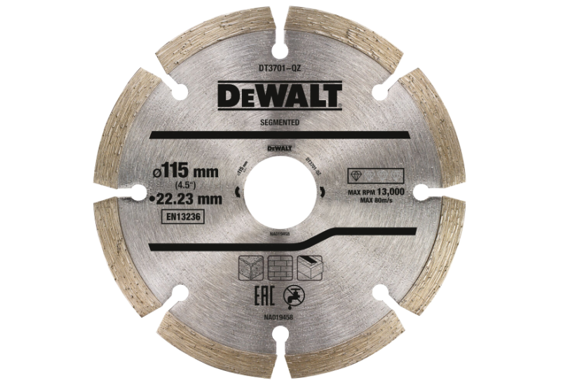 DEWALT - Disque fritté segmenté pour matériaux de construction/béton 115x22.2 mm