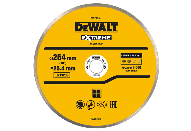 DEWALT - Disque pour scie à carrelage en céramique 250X25.4 mm