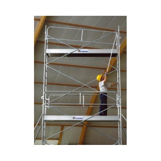 MONTAGE EN SECURITE DES GARDE CORPS - ECHAFAUDAGE ROULANT GENERIS 300/4 - ACIER - TUBESCA COMABI MONTAGE EN SECURITE DES GARDE CORPS - ECHAFAUDAGE ROULANT GENERIS 300/4 - ACIER - TUBESCA COMABI