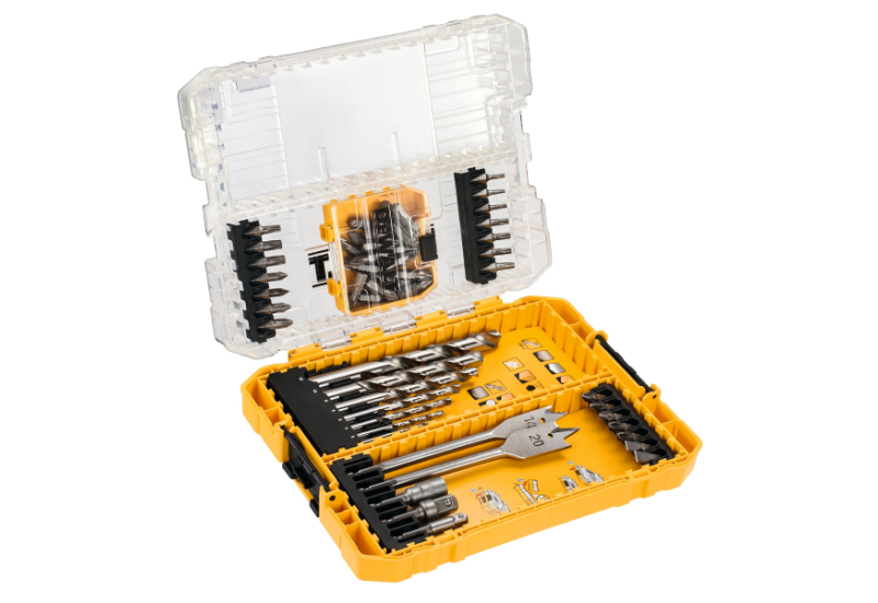 DEWALT - Moyen Coffret TOUGHCASE bois et métal 55 pièces