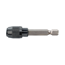 Porte-embout métallique DeWalt longueur 60mm avec bague de verrouillage noire pour visseuse.