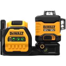 DEWALT - Niveau laser multiligne 3 x 360° XR 12V / 18V - faisceaux vert - 1 batterie 18V 2Ah