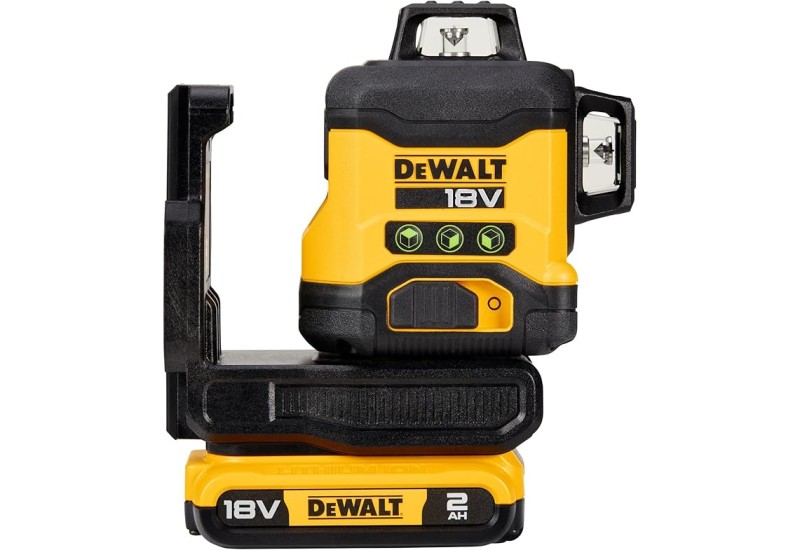 DEWALT - Niveau laser multilignes 3x360° compact XR 18V 2 Ah Li-Ion - Faisceaux verts