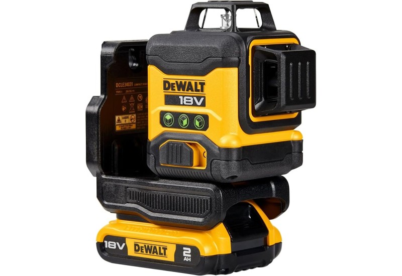 DEWALT - Niveau laser multilignes 3x360° compact XR 18V 2 Ah Li-Ion - Faisceaux verts DEWALT - Niveau laser multilignes 3x360° compact XR 18V 2 Ah Li-Ion - Faisceaux verts