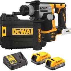 DEWALT - Perforateur compact SDS-Plus 16 mm XR 18V 2 Ah - 2 batteries POWERSTACK