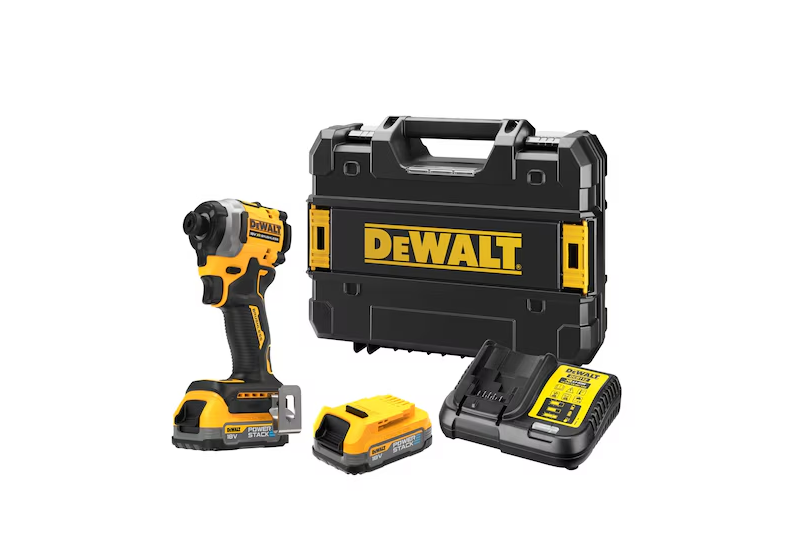 DEWALT - Visseuse à chocs ultra compacte XR 18V 1,7 Ah Li-Ion brushless - POWERSTACK DEWALT - Visseuse à chocs ultra compacte XR 18V 1,7 Ah Li-Ion brushless - POWERSTACK