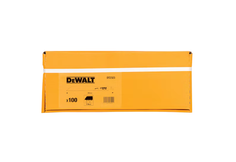 DEWALT - 100 lames de scie sabre BiM Plungepoint pour la coupe du bois 228 mm