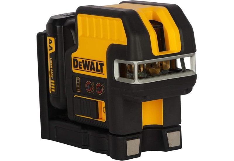 DEWALT - Laser croix + 5 points XR 10.8V 2 Ah Li-Ion faisceau rouge - DCE0825D1R-QW