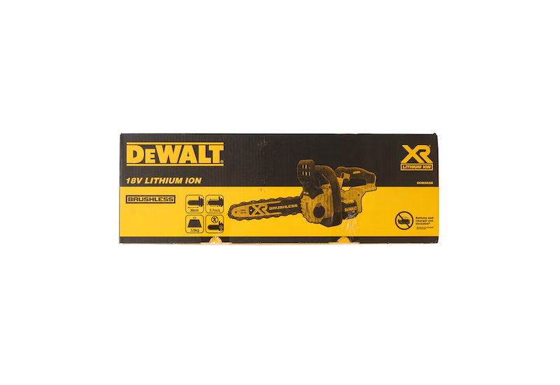 DEWALT - Tronçonneuse élagueuse XR 18V brushless - 30 cm - sans batterie ni chargeur DEWALT - Tronçonneuse élagueuse XR 18V brushless - 30 cm - sans batterie ni chargeur