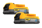 DEWALT - Pack 2 batteries POWERSTACK XR 18V 1.7 Ah Li-Ion