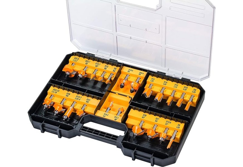 DEWALT - Coffret de 22 fraises de défonceuse