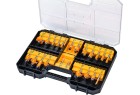 DEWALT - Coffret de 22 fraises de défonceuse
