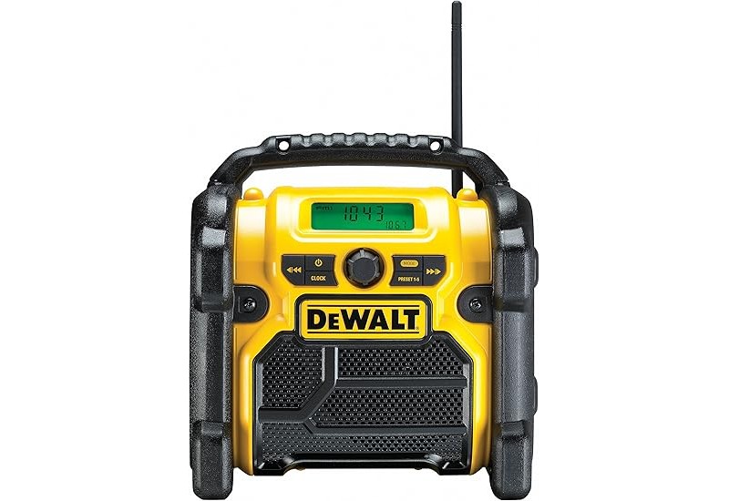 DEWALT - Radio compacte sur secteur ou batterie XR 10.8V, 14.4V et 18V Li-Ion - Sans batterie ni chargeur