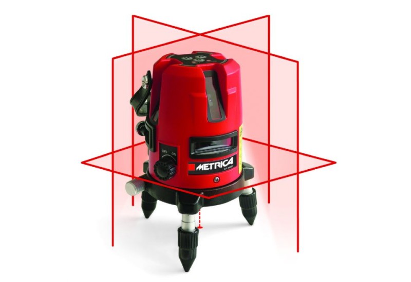 METRICA - Niveau Laser 360° - Rouge - ± 2 mm / 10 m - Portée 15 m - LASER XXL