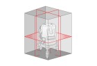 METRICA - Niveau Laser 360° - Rouge - ± 2 mm / 10 m - Portée 15 m - LASER XXL