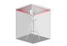 METRICA - Niveau laser 3D Automatique - Rouge- Portée 50 m avec Récepteur, Précision 2 mm / 10 m - HIGH POWER