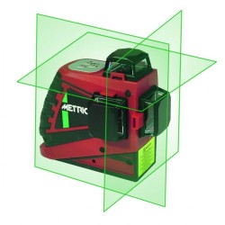 METRICA - Laser Auto-nivelant 3D Vert - Portée 40 m, Précision ±2 mm / 10 m - JUNIOR