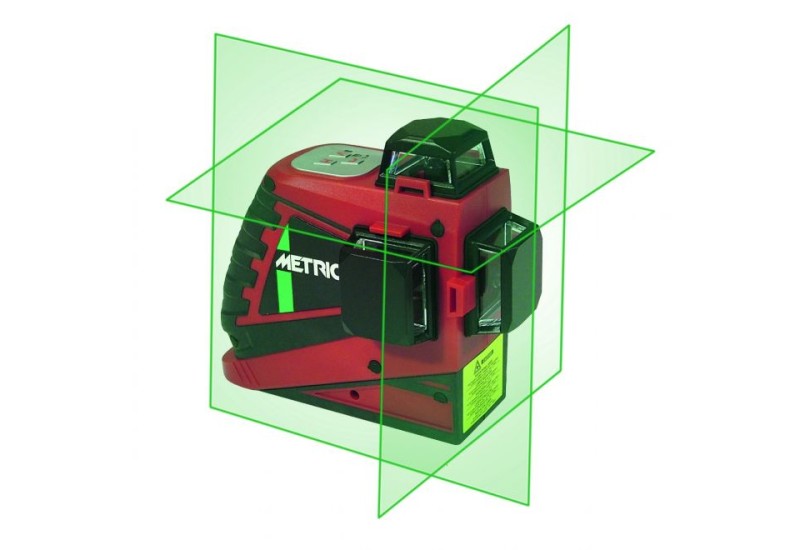 METRICA - Laser Auto-nivelant 3D Vert - Portée 40 m, Précision ±2 mm / 10 m - JUNIOR