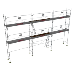 Lot Echafaudage Façadier 60m² - DUO45 - DACAME - Garde-corps montage/démontage en sécurité - www.pro-materiel-batiment.fr