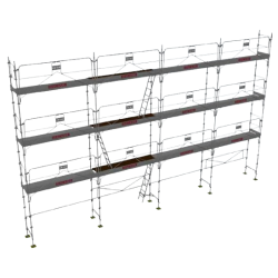 Lot Echaffaudage Façadier 104m² - DUO45+ - DACAME - Garde-corps montage/démontage en sécurité - www.pro-materiel-batiment.fr