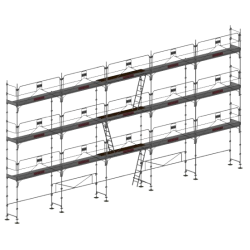 Lot Echaffaudage Façadier 128m² - DUO45+ - DACAME - Garde-corps montage/démontage en sécurité - www.pro-materiel-batiment.fr