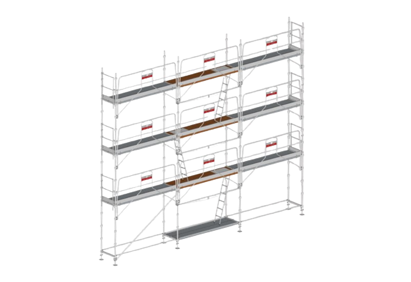 ALTRAD - Lot échafaudage façadier AERIS 45 - 80 m² - garde-corps montage  et démontage en sécurité (mds)