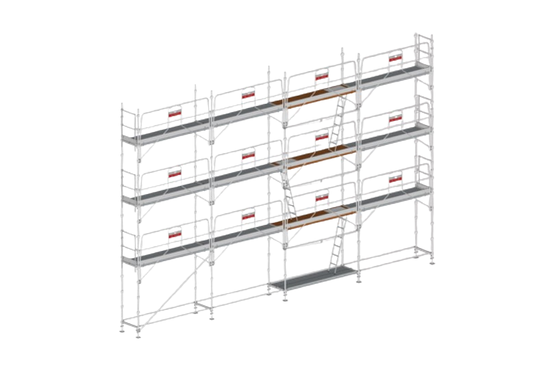 Echafaudage façadier AERIS 45 - 104 m² - garde-corps montage  et démontage en sécurité (mds) - ALTRAD