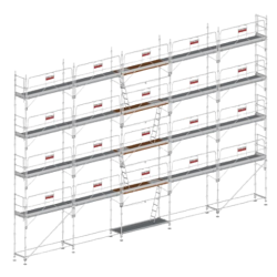 Echafaudage façadier AERIS 45 - 160 m² - garde-corps montage  et démontage en sécurité (MDS) - ALTRAD