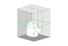METRICA - Niveau Laser Vert : Projection 360° Horizontale, Croix Verticale et Points d'Aplomb Sol/Plafond