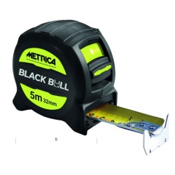 METRICA - Mètre Ruban 8m - Black Bull