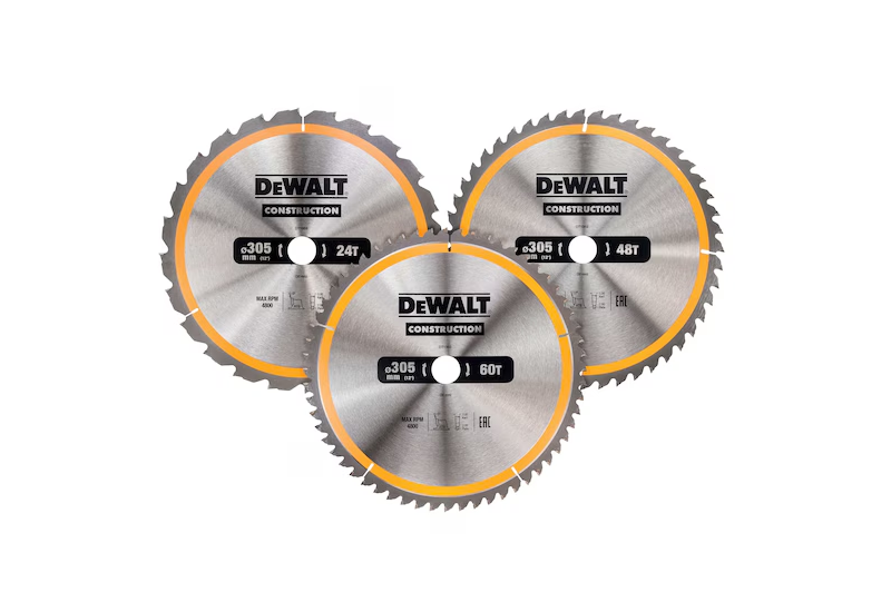 DEWALT - Coffret plastique de 3 lames Construction pour scie circulaire stationnaires : DT1958, DT1959, DT1960 DEWALT - Coffret plastique de 3 lames Construction pour scie circulaire stationnaires : DT1958, DT1959, DT1960