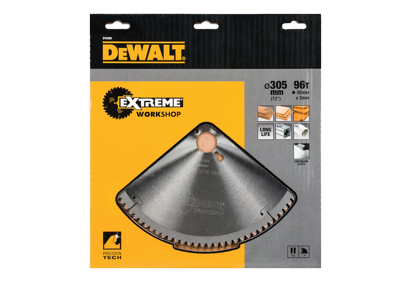 DEWALT - Lame de scie circulaire stationnaire Extreme Workshop 305x30 mm, 96 dents DEWALT - Lame de scie circulaire stationnaire Extreme Workshop 305x30 mm, 96 dents