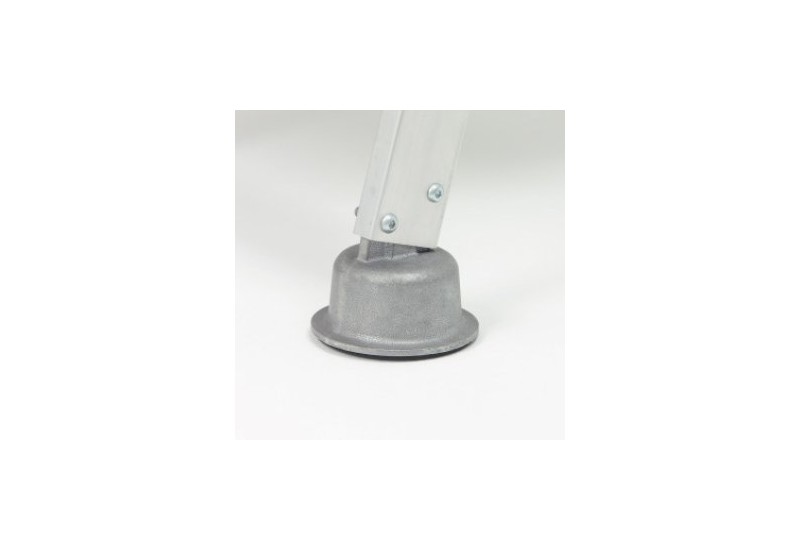 Plate-forme antidérapante 500 x 400 mm avec plinthes intégrées, détail du plancher