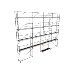 Lot échafaudage façadier 130 M² MEDIUM - R200 - Garde-corps monoblocs - TUBESCA COMABI