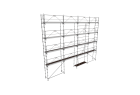 Lot échafaudage façadier 130 M² MEDIUM - R200 - Garde-corps monoblocs - TUBESCA COMABI