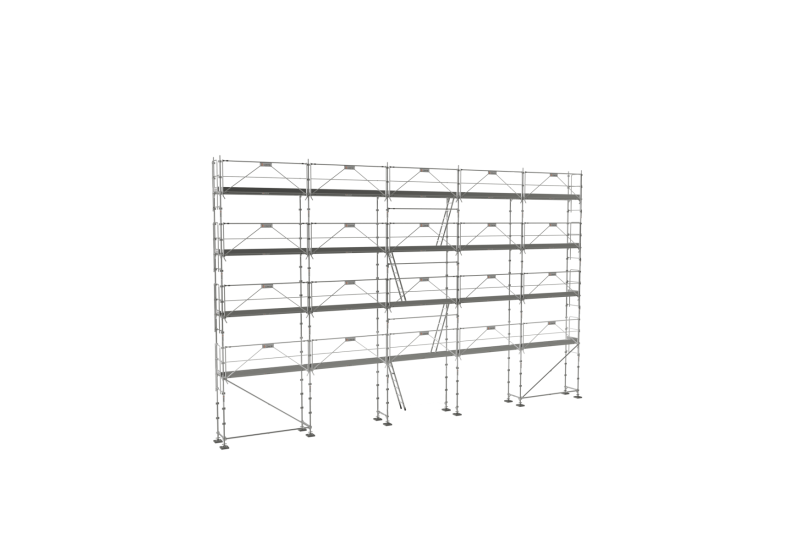 Lot échafaudage façadier 160 M² PROGRESS MEDIUM - R200 - Garde-corps monoblocs - TUBESCA COMABI