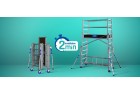 TUBESCA COMABI - Echafaudage roulant aluminium télescopique Z'TOWER - 7 réglages de hauteur possibles