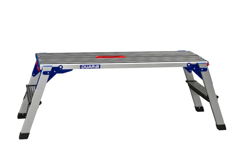 DUARIB - Marchepied TWIN STEP - Format compact : transport et rangement facilités - Plateau avec bandes antidérapantes