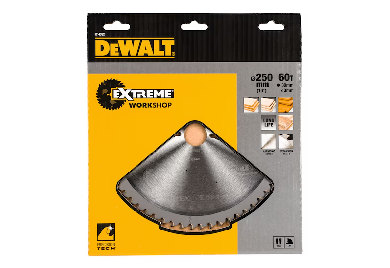 DEWALT - Lame de scie circulaire stationnaire Extreme Workshop 250x30 mm, 60 dents DEWALT - Lame de scie circulaire stationnaire Extreme Workshop 250x30 mm, 60 dents