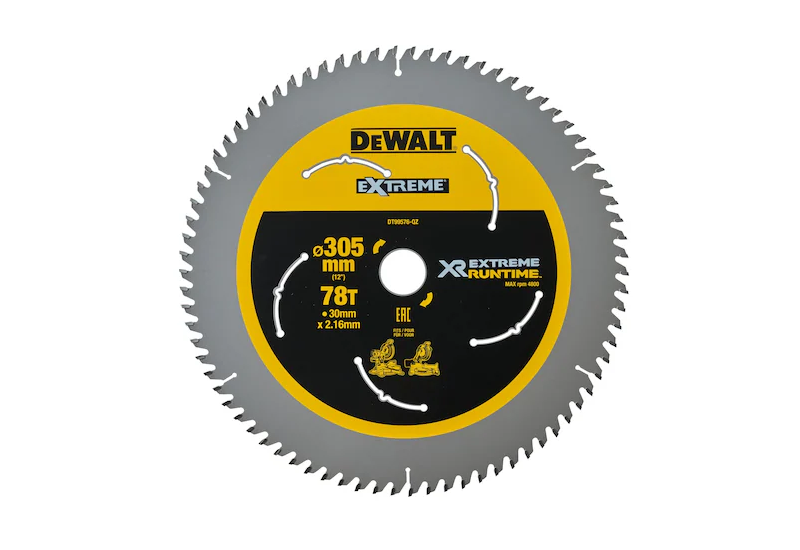 DEWALT - Lame de scie circulaire stationnaire XR Runtime, 305x30 mm, 78 dents