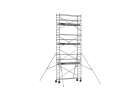 DUARIB - Échafaudage roulant aluminium - AL255 - Longueur de plancher: 2.54m x 0.69m
