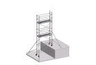 DUARIB - Échafaudage roulant en aluminium - AL300 - Longueur de plancher: 2,95m x 0.69