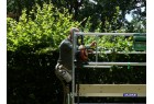 Echafaudage roulant Naturoll pour l'entretien des espaces verts.