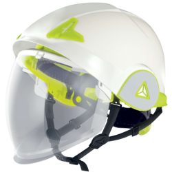 DELTA PLUS - Casque de chantier double coque, équipé d'une visière, contre les arcs électriques