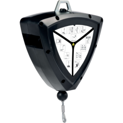 Antichute de charge à rappel automatique Delta Plus PROTECTOR LOAD AN517 carter ABS noir câble acier galvanisé 10 m 250 kg