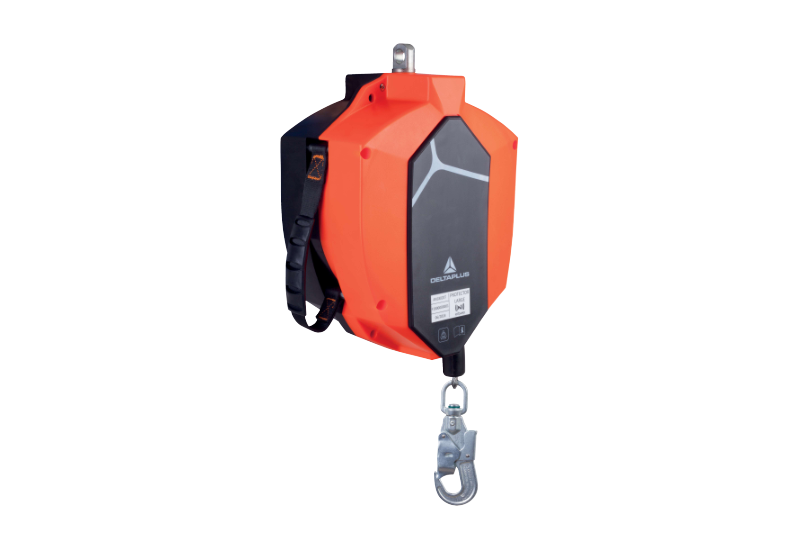 DELTA PLUS - Enrouleur à rappel automatique en câble avec poignée de portage - Longueurs de 20 mètres DELTA PLUS - Enrouleur à rappel automatique en câble avec poignée de portage - Longueurs de 20 mètres