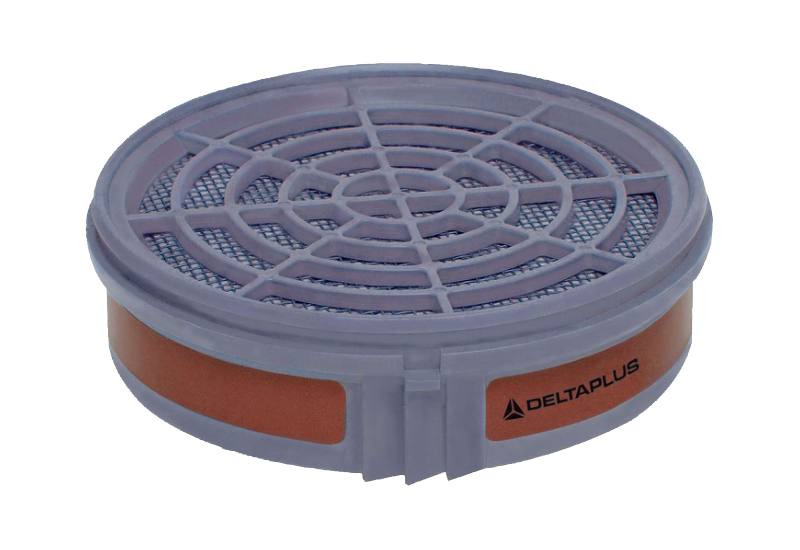 DELTA PLUS - Filtre de protection respiratoire pour masque - Sachet de 2 - Taille  - Couleur Gris