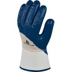 DELTA PLUS - Gant coupé cousu enduit - Motifs en nitrile - Taille 10 - pour travaux en milieux huileux et graisseux
