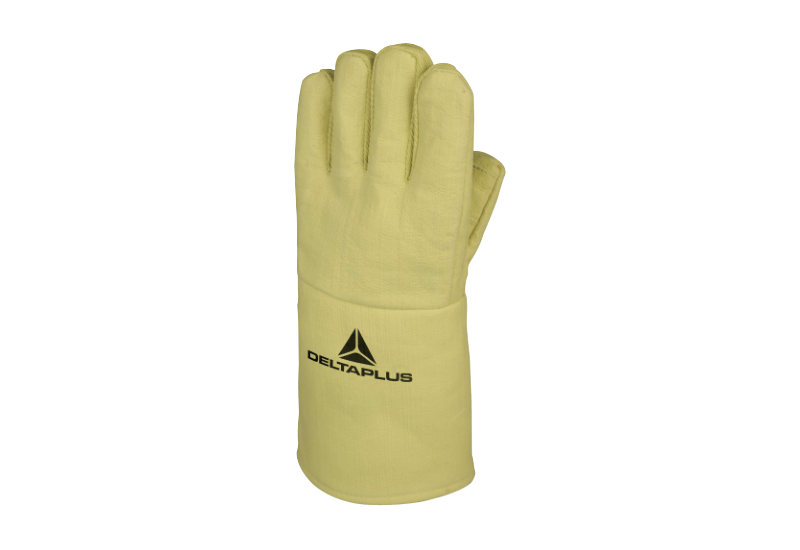 DELTA PLUS - Gant coupé cousu paume textile / dos textile - Longueur :  360   mm  - Taille Unique - Couleur Jaune DELTA PLUS - Gant coupé cousu paume textile / dos textile - Longueur :  360   mm  - Taille Unique - Couleur Jaune