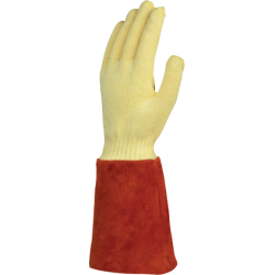 DELTA PLUS - Gant thermique, anti-coupure niveau D, idéal en milieu chaud - Taille 09 - Couleur Jaune-Rouille